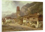 Unterseen, Interlaken: Autumn in Switzerland, 1878 by Benjamin Williams Leader