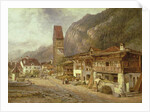 Unterseen, Interlaken: Autumn in Switzerland, 1878 by Benjamin Williams Leader