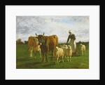 Evening, Driving Cattle, 1859 by Constant-Emile Troyon