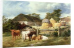 A Highland Croft, 1873 by Peter Graham