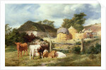 A Highland Croft, 1873 by Peter Graham