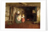 Expectation: Interior of a Cottage with a Mother and Children, 1854 by Frederick Daniel Hardy