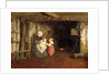 Expectation: Interior of a Cottage with a Mother and Children, 1854 by Frederick Daniel Hardy
