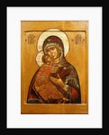 Mother of God of Vladimir, icon from north western Russia, late 17th century by School Russian
