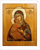 Mother of God of Vladimir, icon from north western Russia, late 17th century by School Russian