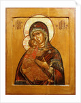 Mother of God of Vladimir, icon from north western Russia, late 17th century by School Russian