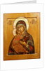 Mother of God of Vladimir, icon from north western Russia, late 17th century by School Russian