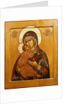 Mother of God of Vladimir, icon from north western Russia, late 17th century by School Russian
