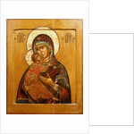 Mother of God of Vladimir, icon from north western Russia, late 17th century by School Russian