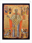 St. Charalambos, icon, from Macedonia, late 16th century by Greek School