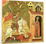 St. George and the Dragon, Ukraine, late 16th century by Russian School