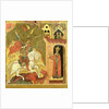 St. George and the Dragon, Ukraine, late 16th century by Russian School