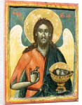 St.John the Baptist, icon from central Greece, 18th century by Anonymous