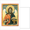 St.John the Baptist, icon from central Greece, 18th century by Anonymous