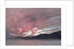 Stormy Sunset from Brantwood, Ruskin's home in Cumbria by John Ruskin