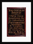 Recruitment board for the Royal Navy, 10th March 1796 by English School
