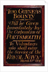 Recruitment board for the Royal Navy, 10th March 1796 by English School