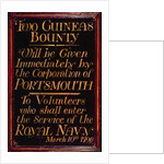 Recruitment board for the Royal Navy, 10th March 1796 by English School