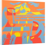 Landscape with faces, 2007 by Ron Waddams