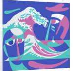 Seascape with faces, 2007 by Ron Waddams