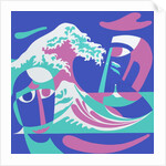 Seascape with faces, 2007 by Ron Waddams