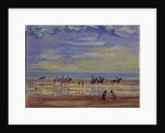 Ponies on Ferring Beach by Robert Tyndall