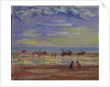 Ponies on Ferring Beach by Robert Tyndall