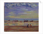 Ponies on Ferring Beach by Robert Tyndall