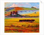 Evening Cattle, Cuckmere Valley, Sussex by Robert Tyndall
