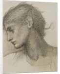 Study of a Head, for 'The Mill', c.1872-80 by Edward Coley Burne-Jones