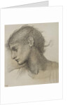 Study of a Head, for 'The Mill', c.1872-80 by Edward Coley Burne-Jones