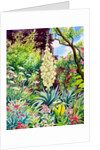 Garden with Flowering Yucca, 2014 by Christopher Ryland
