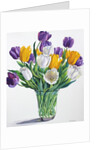 Tulips in Glass Vase, 2015 by Christopher Ryland