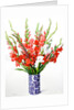 Red and White Gladioli by Christopher Ryland