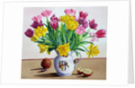 Tulips in Jug with Apples, 2013 by Christopher Ryland