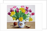 Tulips in Jug with Apples, 2013 by Christopher Ryland