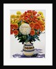 Chrysanthemums in a patterned jug, 2005 by Christopher Ryland