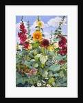 Hollyhocks and Sunflowers, 2003 by Christopher Ryland