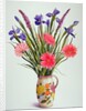 Irises and Gerbera in a Dutch Jug, 1990 by Christopher Ryland