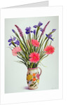 Irises and Gerbera in a Dutch Jug, 1990 by Christopher Ryland