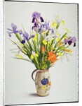 Irises and Lilies in a Dutch Jug, 1990 by Christopher Ryland