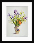 Irises and Lilies in a Dutch Jug, 1990 by Christopher Ryland