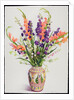 Larkspur and Gladioli in a Moroccan Vase by Christopher Ryland