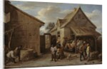 The Yard of an Inn, 1650-60 by David the Younger Teniers