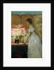 Lamplight Study of Interior with Lady, 1891 by Frank Dicksee