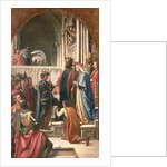 Edward III Conferring the Order of the Garter of Edward the Black Prince, 1847 by Charles West Cope
