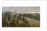 The Morning of The Battle of Waterloo: the French Await Napoleon's Orders, 1876 by Ernest Crofts