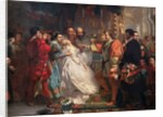 Claudio, deceived by Don John, accuses Hero by Marcus Stone