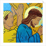 Simon helps Jesus, 2017 by Sara Hayward