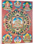 White Tara Mandala by School Nepalese